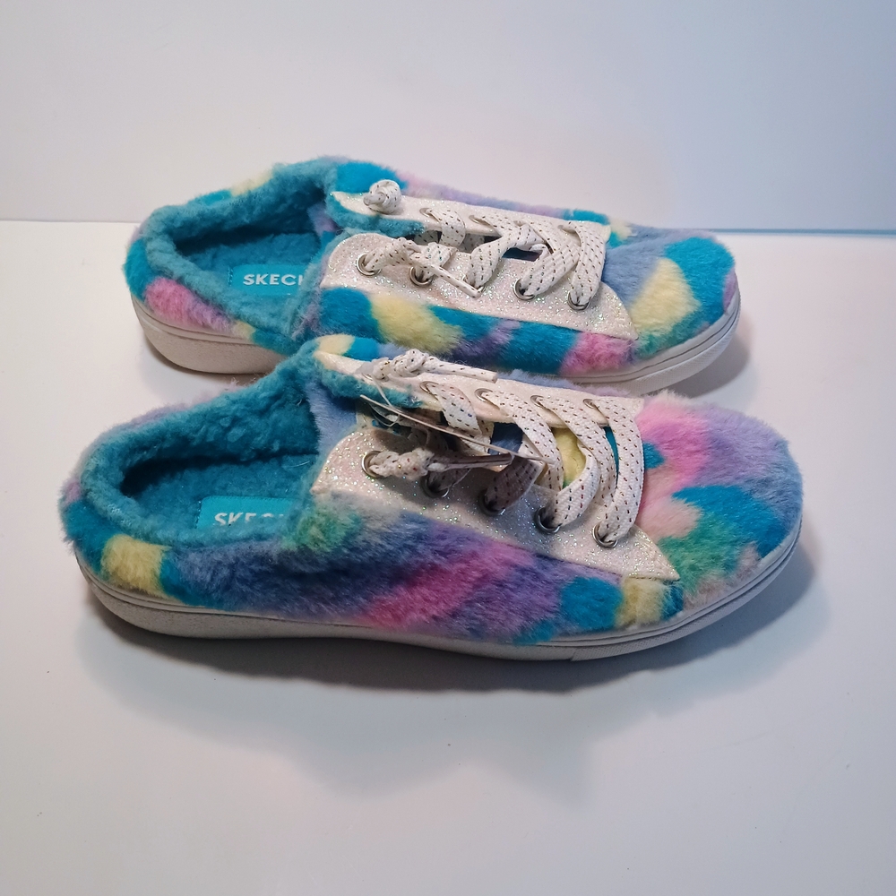 Skechers Kids' Colorful Fuzzy Sneakers